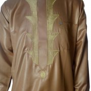 2023 New design hot sale cleam stitching  Qatar  Islamic men Clothing Robe